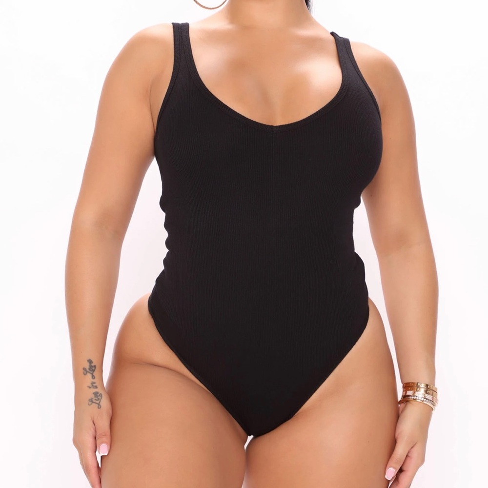 Fashion Nova Remmie Double Lined Bodysuit, Size: L